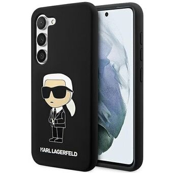 Karl Lagerfeld KLHCS23MSNIKBCK S23+ S916 hardcase zwart/black Silicone Ikonik