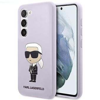 Karl Lagerfeld KLHCS23SSNIKBCU S23 S911 hardcase purper/paarse Siliconen Ikonik