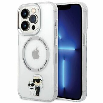 Karl Lagerfeld KLHMP13LHNKCIT iPhone 13 Pro 6,1" hardcase transparant Iconisch Karl&Choupette Magsafe