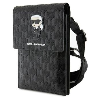 Karl Lagerfeld Handtas KLWBSAKHPKK zwart/black Saffiano Monogram Ikonik