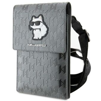 Karl Lagerfeld Handtas KLWBSAKHPCG zilver/zilver Saffiano Monogram Choupette