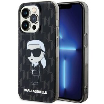 Karl Lagerfeld KLHCP15LHNKMKLK iPhone 15 Pro 6.1" zwart hardcase Monogram Ikonik