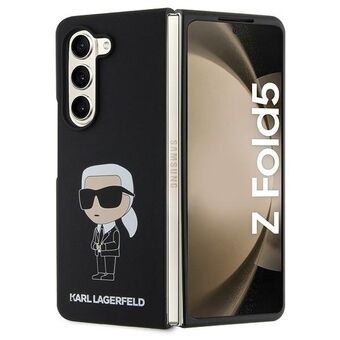 Karl Lagerfeld KLHCZFD5SNIKBCK Z Fold5 hardcase zwart/zwart Silicone Ikonik