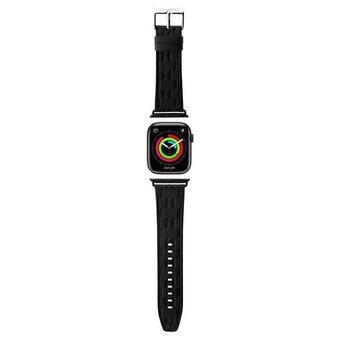 Karl Lagerfeld Pasek KLAWMSAKLHPK Apple Watch 38/40/41mm czarny/zwarte band Saffiano Monogram