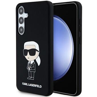 Karl Lagerfeld KLHCS24MSNIKBCK S24+ S926 hardcase zwart/zwart Silicone Ikonik