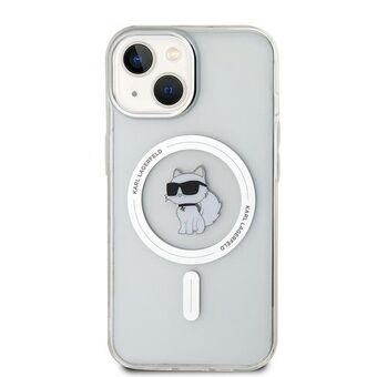 Karl Lagerfeld KLHMP12MHFCCNOT hoesje voor iPhone 12/12 Pro 6.1" doorzichtig/transparant hardcase IML Choupette MagSafe.