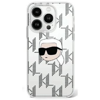 Karl Lagerfeld KLHCP16LHKLPKHT iPhone 16 Pro 6.3" doorzichtig/transparant hardcase IML Karl Head Electroplated