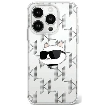 Karl Lagerfeld KLHCP16LHKLPCHT iPhone 16 Pro 6.3" doorzichtig/transparant hardcase IML Choupette Head Electroplated