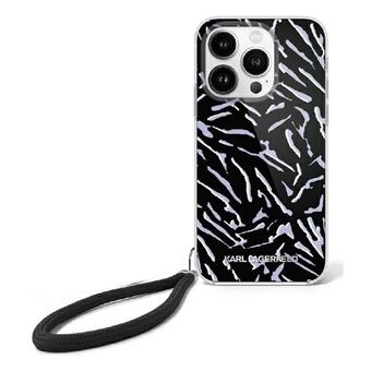 Karl Lagerfeld KLHCP16SHZBPKCCU iPhone 16 6.1" paars/purple Zebra With Cord