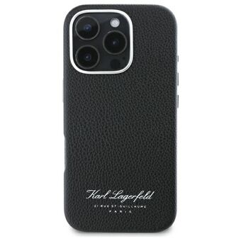 Karl Lagerfeld KLHCP16SPGWCMKHK iPhone 16 Pro 6,1" harde hoes zwart/black hotel RSG