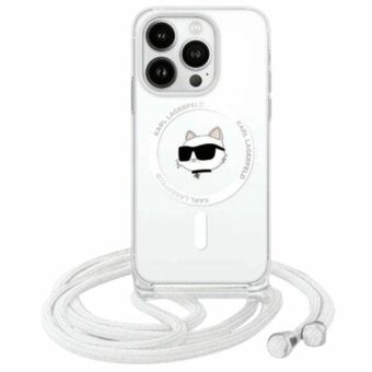 Karl Lagerfeld KLHMP16SHCCHNT iPhone 16 6.1" hardcase transparant IML Choupette Head & Cord Magsafe