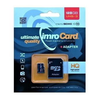 MicroSDXC-geheugenkaart 128GB Imro+ adp 10C UHS-3