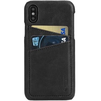 Krusell iPhone X Sunne 2 Card 61102 zwart/black BackCover