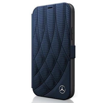 Mercedes MEFLBKP12LDIQNA iPhone 12 Pro Max 6,7" granaatrood/marineblauw boek Bow Line