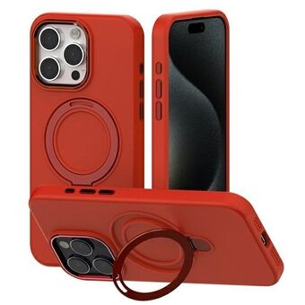 Mercury MagSafe standaard in siliconen voor iPhone 15 Pro Max 6,7", rood.