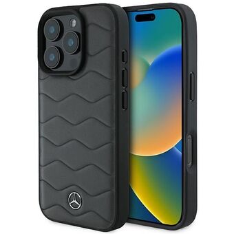 Mercedes MEHCP16X23RWRSA iPhone 16 Pro Max 6.9" antraciet grijs/antraciet grijs hardcase MB Waves Leder