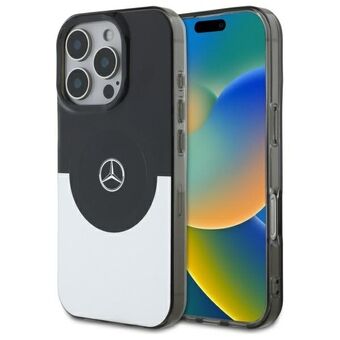 Mercedes MEHMP16L23HBIGK iPhone 16 Pro 6,3" zwart zilver hardcase Dubbele Laag BiColor MagSafe