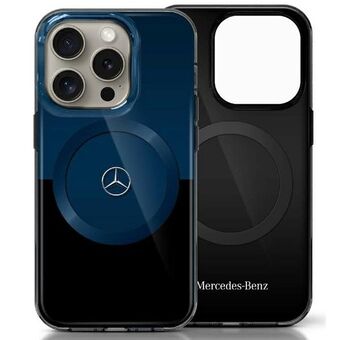 Mercedes MEHMP16X23HBIKV iPhone 16 Pro Max 6.9" zwart blauw/black blue hardcase MB Double Layer BiColor MagSafe