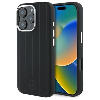 Mercedes MEHMP16X23SUVSK iPhone 16 Pro Max 6.9" zwart/black hardcase Silicone Vertical Tonal Stripes MagSafe