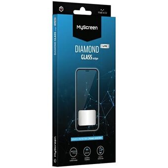 MS Diamond Glass Edge Lite FG voor iPhone 7/8/SE 2020/SE 2022 zwart Volledige lijm