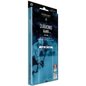 MS Diamond Glass Edge FG Sam A715 A71 zwart/zwart Volledig Gelijmd