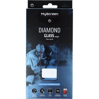 MS Diamond Glass Edge FG Sam A34 A346 czarny/zwart Volledige Lijm