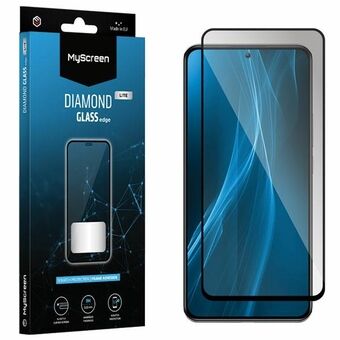 MS Diamond Glass Edge FG voor Xiaomi Redmi Note 12s zwart Full Glue