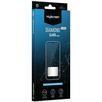 MS Diamond Glas Edge Lite FG Huawei Nova 12i 4G zwart/zwart met volledige lijm