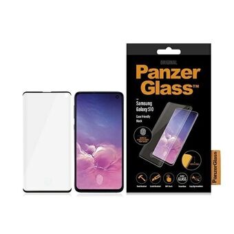 PanzerGlass Curved Super+ Samsung S10 G973 Hoesjevriendelijk voor vingerafdrukken zwart