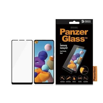 PanzerGlass E2E Regular Samsung A21 A215 Case Friendly zwart/zwart