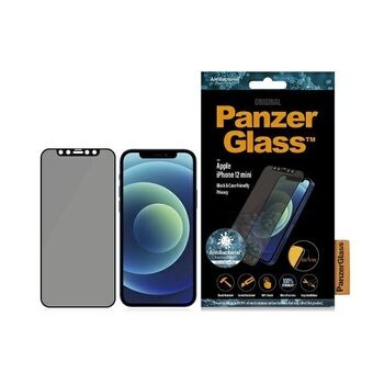 PanzerGlass E2E Super + iPhone 12 Mini Cover Vriendelijk Antibacteriële Microfractuur Privacy sorteren / sorteren