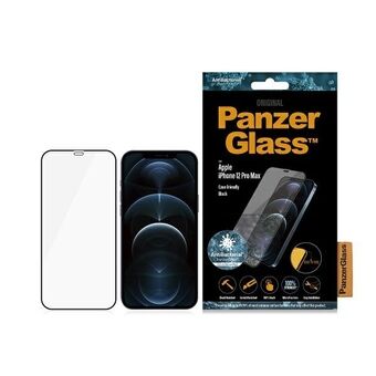 PanzerGlass E2E Super+ iPhone 12 Pro Max hoesje vriendelijk voor case AntiBacterieel Microfractuur zwart 2712