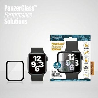 PanzerGlass Gebogen Apple Watch 4/5/6/SE 40mm Antibacterieel zwart