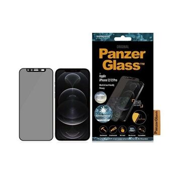 PanzerGlass E2E Microfracture iPhone 12 /12 Pro 6,1" Vriendelijke Case CamSlider Privacy Antibacterieel czarny/zwart