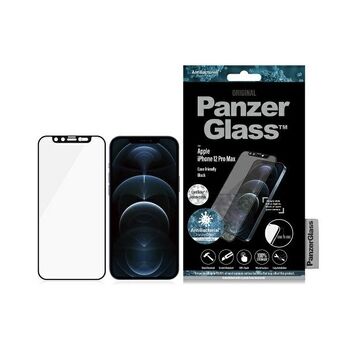 PanzerGlass E2E Microfracture iPhone 12 Pro Max 6.7 "CamSlider Swarovsky Cover Friendly AntiBacterial zwart/zwart