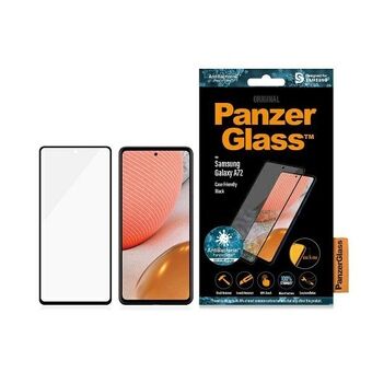 PanzerGlass E2E Microfracture Samsung A72 A725 Hoesje vriendelijk Anti-bacterieel zwart