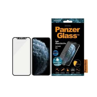 PanzerGlass E2E Anti-Bluelight iPhone X / XS / 11 Pro Cover Vriendelijk Antibacteriële Microfractuur zwart / zwart