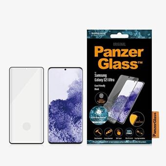 PanzerGlass E2E Microfracture Sam S21 Ultra G998 Vingerafdruk Vriendelijke Anti-Bacteriële Hoes czarny/zwart