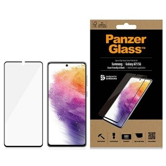 PanzerGlass E2E Regular Samsung A73 Case Friendly zwart/zwart