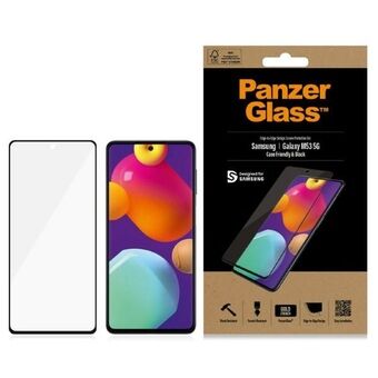 PanzerGlass E2E Regular Samsung M53 Compatibel met hoesjes zwart/zwart.