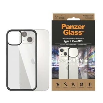 PanzerGlass ClearCase iPhone 14 / 15 / 13 6.1" Antibacterieel zwart 0405