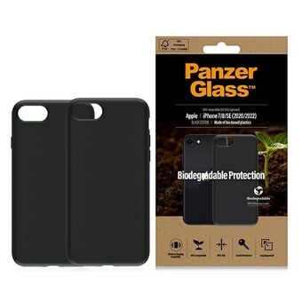 PanzerGlass biologisch afbreekbaar hoesje iPhone SE 2022 / SE 2020/7/8 zwart / zwart 0346