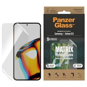 Sure, here is the translation:

PanzerGlass Matrix Ultra-Wide Fit Sam S23 S911 Schermbescherming 7318 met positioneerder