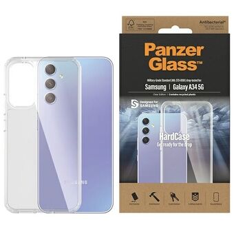 PanzerGlass HardCase Samsung A34 5G A346 Antimicrobiële doorzichtige behuizing van militaire kwaliteit 0444