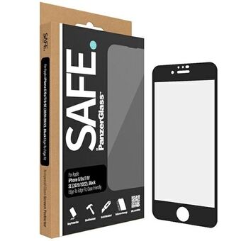 VEILIG door PanzerGlass iPhone SE 2020 / SE 2022 / 8 / 7 / 6 / 6s Volledige Schermbeveiliging Edge-to-Edge zwart/zwart SAFE95007