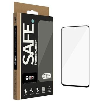 Veiligheidsbescherming voor het scherm van Motorola moto g32: SAFE van PanzerGlass, met ultra-brede pasvorm. SAFE95253.