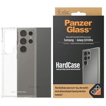 PanzerGlass HardCase voor Samsung S24 Ultra S928 D3O, 3x militaire kwaliteit, doorzichtig.