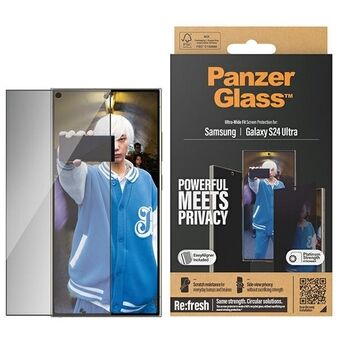 PanzerGlass Ultra-Wide Fit Sam S24 Ultra S928 Privacy Screen Protection, wordt geleverd met Easy Aligner inbegrepen. (P7352)