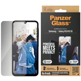 PanzerGlass Ultra-Wide Fit Sam A15 / A15 5G Privacy Screen Protection, inclusief Easy Aligner P7349.