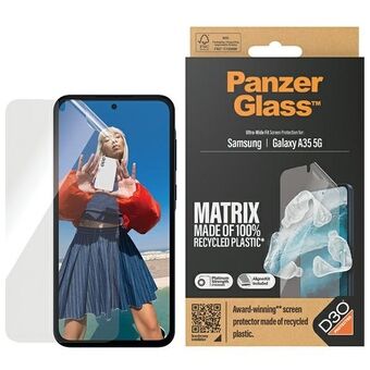 PanzerGlass Matrix Ultra-Wide Fit Sam A35 5G A356 Schermbescherming 7361 met Easy Aligner